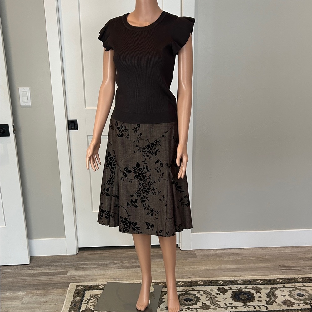 Coldwater Creek Chocolate Brown Skirt